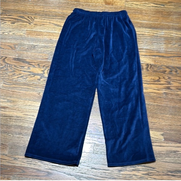 Navy Velour Tracksuit with Hoodie - Picture 7 of 10